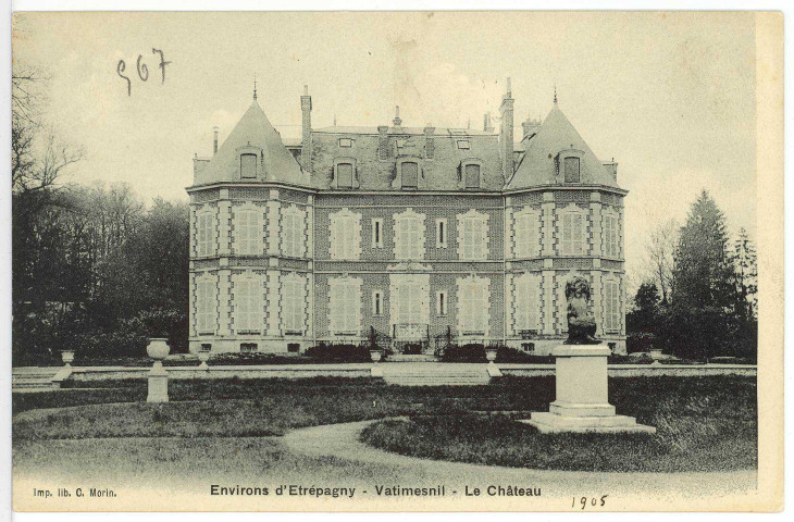 Sainte-Marie-de-Vatimesnil. Environs d'Etrépagny - Vatimesnil - Le Château.