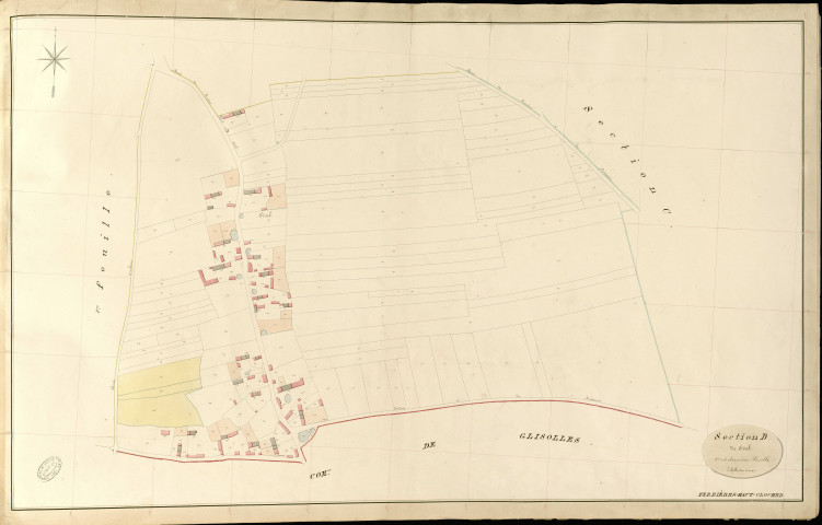Ferrières-Haut-Clocher. Section D _ de Oisel _ 2e et dernière Feuille