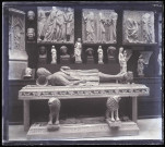 Moulage du tombeau de Philippe de Werd provenant de l'église Saint-Guillaume de Strasbourg (Bas-Rhin), exposé au musée du Trocadéro de Paris (Seine).