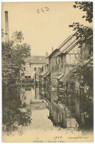 Gisors. Vue sur l'Epte.