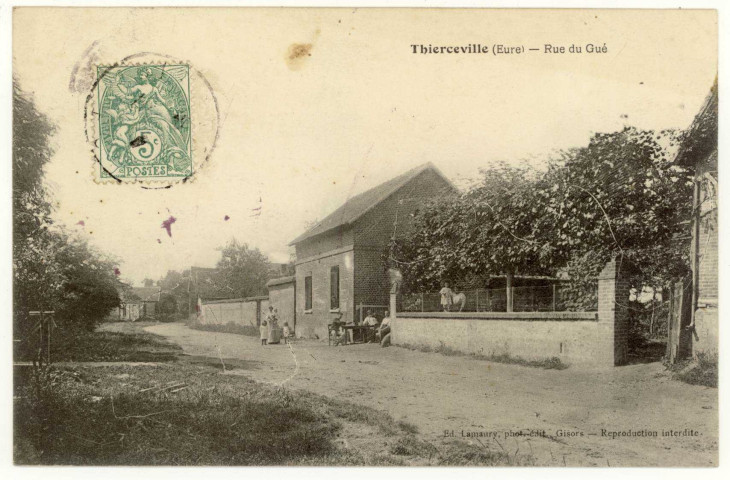 Bazincourt-sur-Epte. Thierceville Rue du Gué.