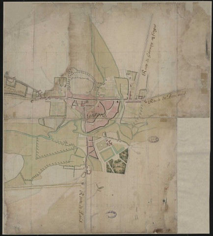 "Plan d'une partie de route à ouvrir depuis Gisors jusqu'aux Thilliers".