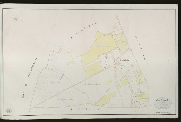 Grandchain. Section B _ de l'Eglise _ 1re de 2 Feuilles