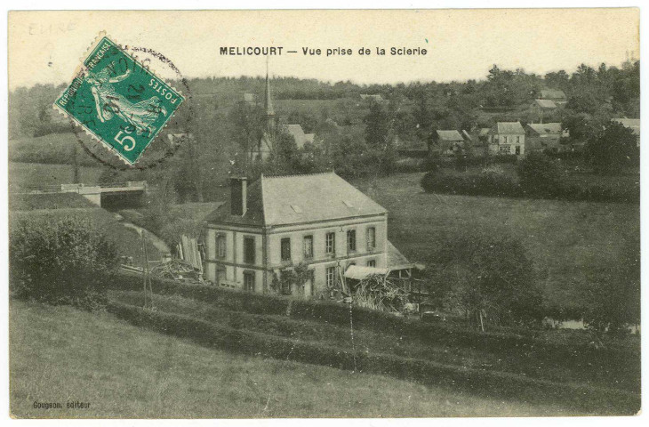 Mélicourt. Vue prise de la Scierie.