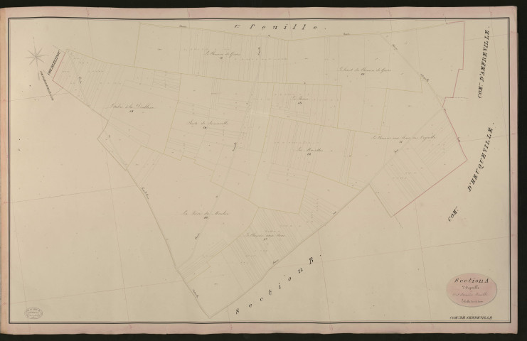 Senneville. Section A _ d'Orgeville _ 2e et dernière Feuille