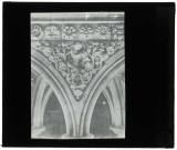 Abbaye du Mont-Saint-Michel (Manche), cloître, détail de l'écoinçon.