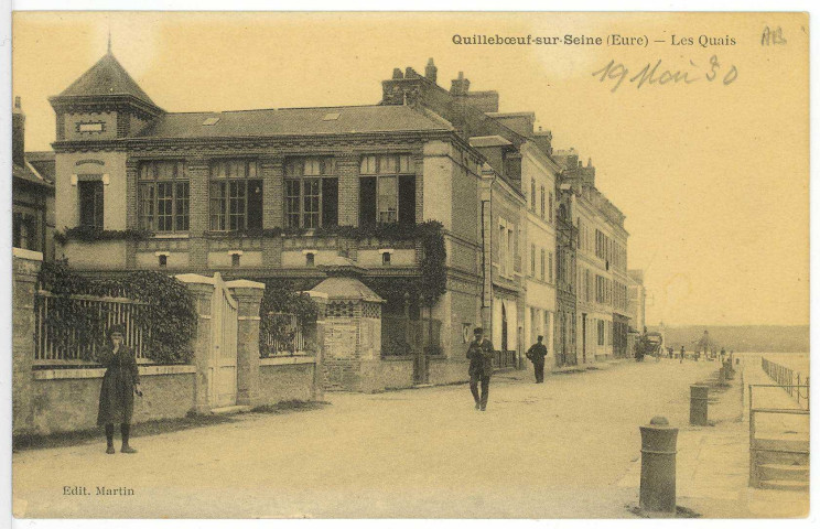 Quillebeuf-sur-Seine. Les Quais.