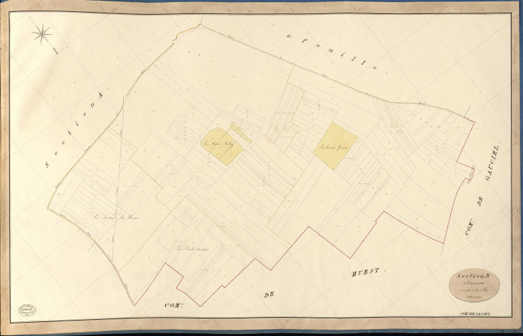 Sassey. Section B _ de l'Epine Ronde _ 1re de 2 Feuilles