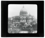Basilique Saint-Pierre du Vatican, vue générale prise des jardins du Vatican.
