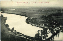 Andelys (Les). Le Pont vu du Château Gaillard.