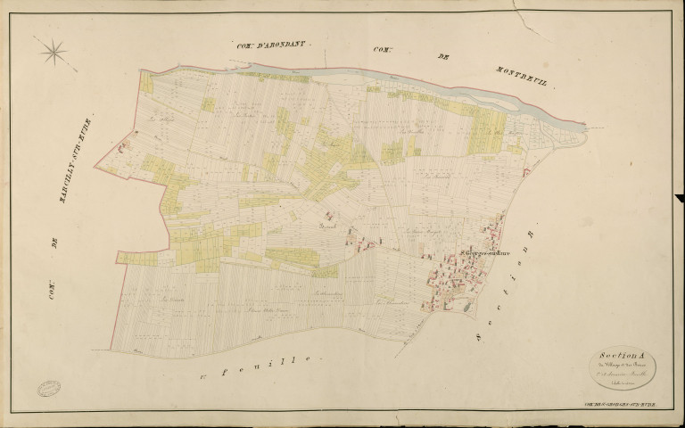 Saint-Georges-sur-Eure. Section A _ du Village et des Boires _ 2e et dernière Feuille