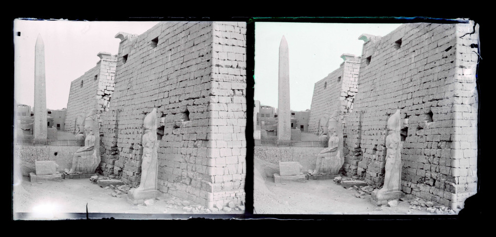 Entrée du temple de Louxor (Égypte).
