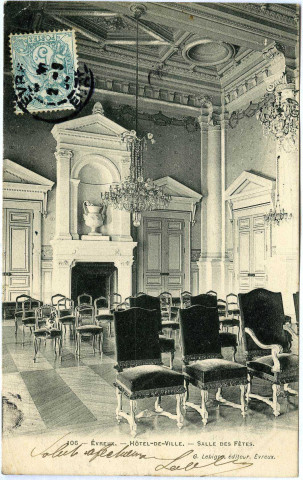 Evreux-Ville. Hôtel de Ville - Salle des Fêtes.