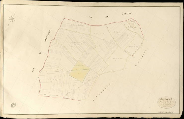 Collandres. Section D _ de Quincarnon et de la haisette _ 1re de 3 Feuilles