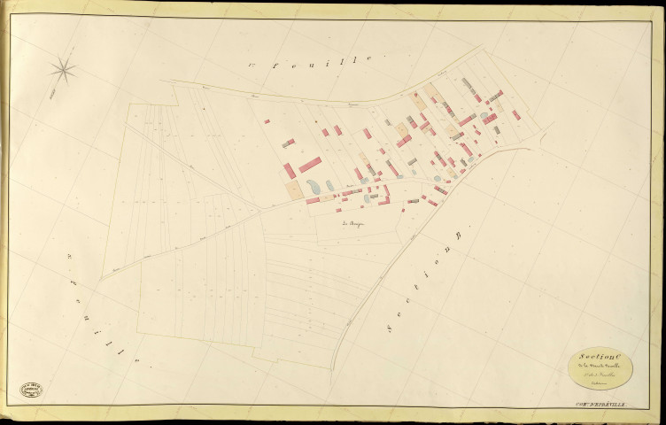 Epreville-près-le-Neubourg. Section C _ de la Mare de Neuville _ 2e de 3 Feuilles