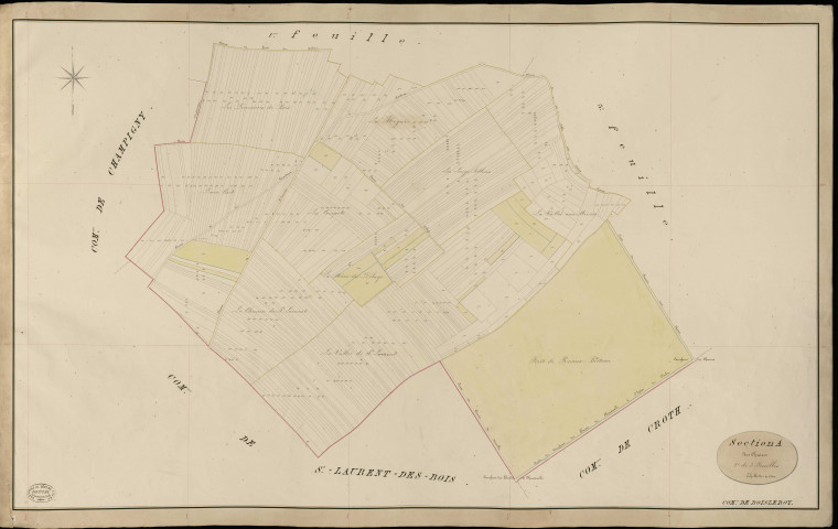 Bois-le-Roy. Section A _ des Chaises _ 2e de 3 Feuilles