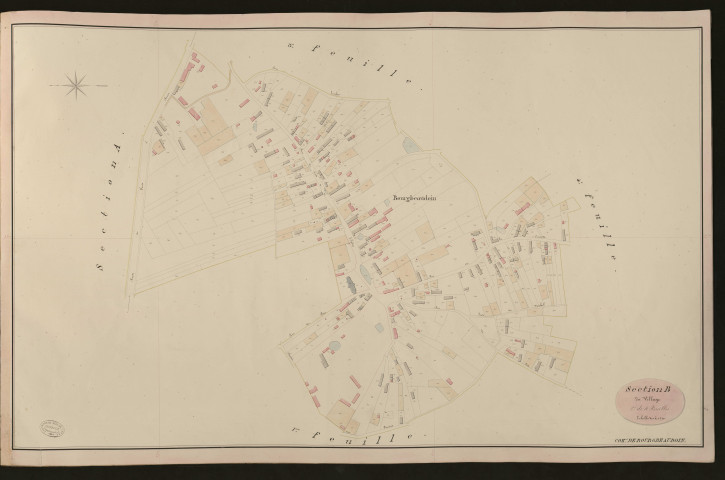 Bourg-Beaudoin. Section B _ du Village _ 2e de 4 Feuilles