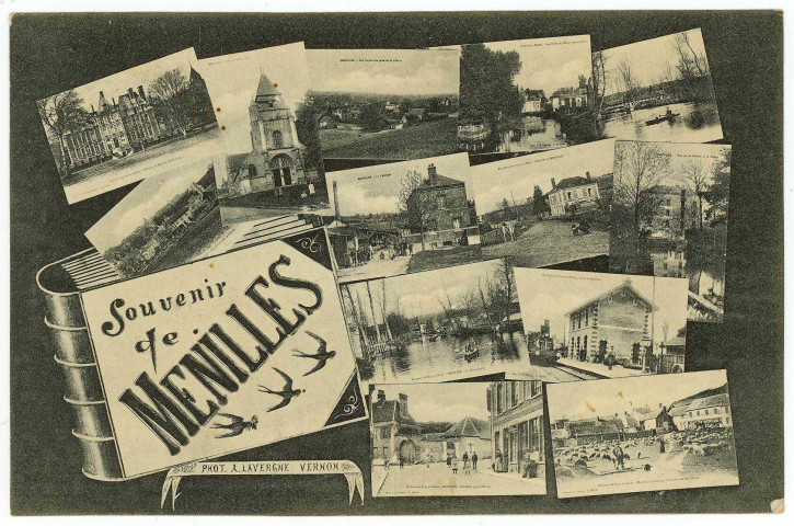 Ménilles. Carte souvenir.