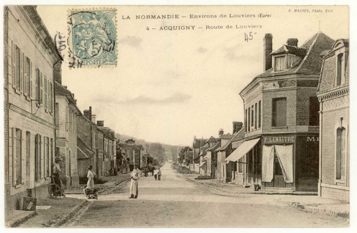 Acquigny. Route de Louviers.