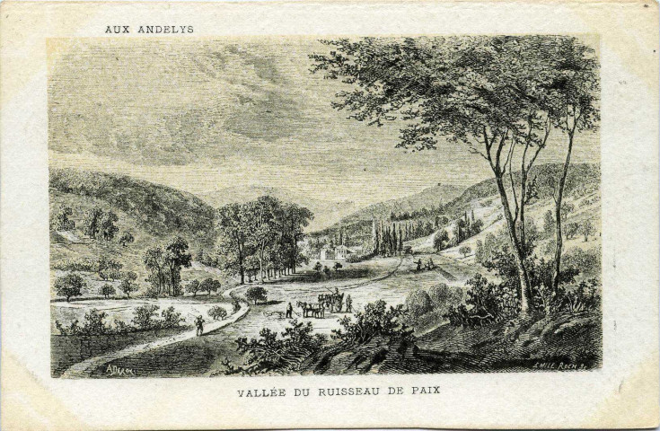 Andelys (Les). Vallée du ruisseau de Paix.
