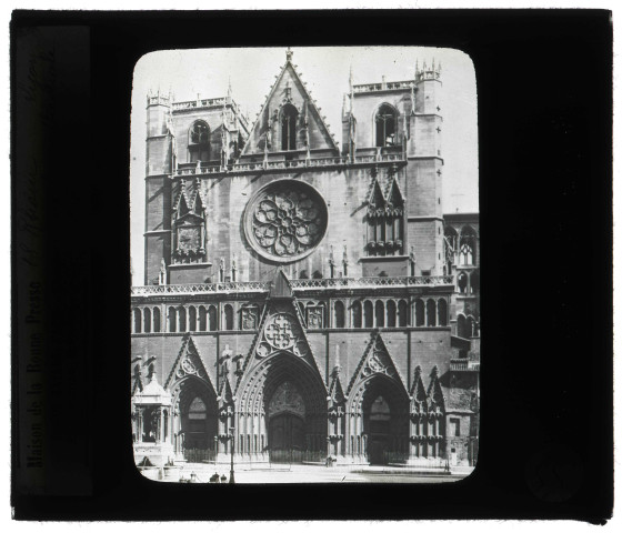 Cathédrale Saint-Jean de Lyon (Rhône), façade ouest.