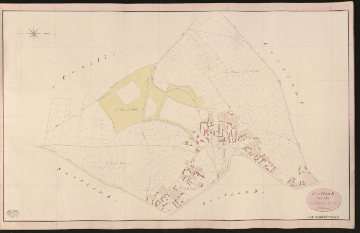 Hébécourt. Section B _ de la Culée _ 2e et dernière Feuille