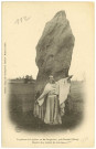 Neaufles-sur-Risle. La Pierre de Laghour ou de Gargantua près Breteuil (Eure) Menhir de 4 mètres de hauteur.