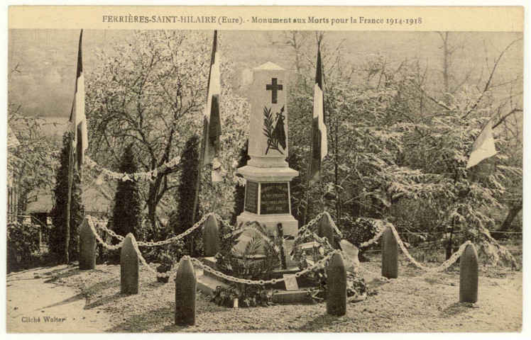 Ferrières-Saint-Hilaire. Monument aux Morts pour la France 1914-1918.