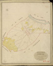 Heudebouville. Tableau d'assemblage _ du Plan Parcellaire de la Commune d'Heudebouville _ Canton de Louviers - Louviers - Eure. _ Terminé sur le Terrain en 1823, sous l'administration de M. Le Vicomte Raymond Delaître, Préfet _ M. De Carpentier, Maire _ et sous la Direction de M. Boullenger, Directeur des Contributions directes _ M. Hautier, Géomètre en Chef. _ Par M. Folin, Géomètre de 1re classe.