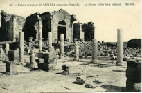 Ruines romaines de SBEITLA (ancienne Sufetula). Le Forum et les trois temples