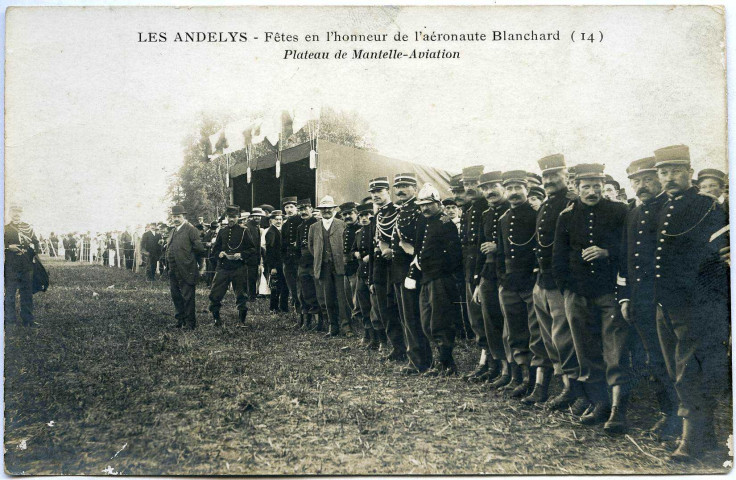 Andelys (Les). Fête en L'Honneur de l'Aéronaute Blanchard - Plateau de Mantelle-Aviation.