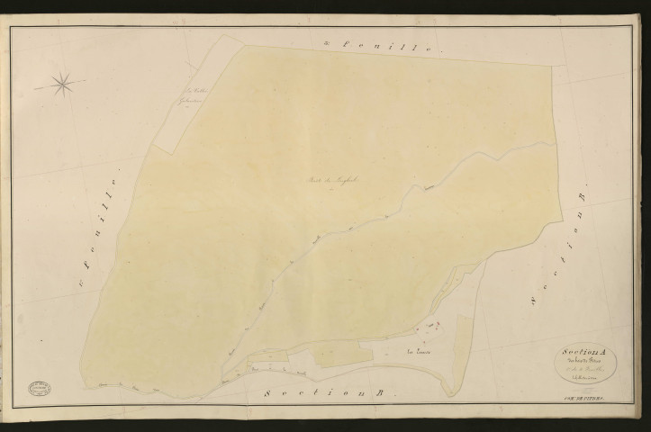 Pitres. Section A _ des bois de Pitres _ 2re de 4 Feuilles