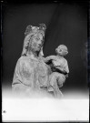 Statue de Vierge à l'enfant de l'église de Daubeuf (Eure).