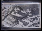 Vue aérienne du petit séminaire d'Orgeville (Eure).