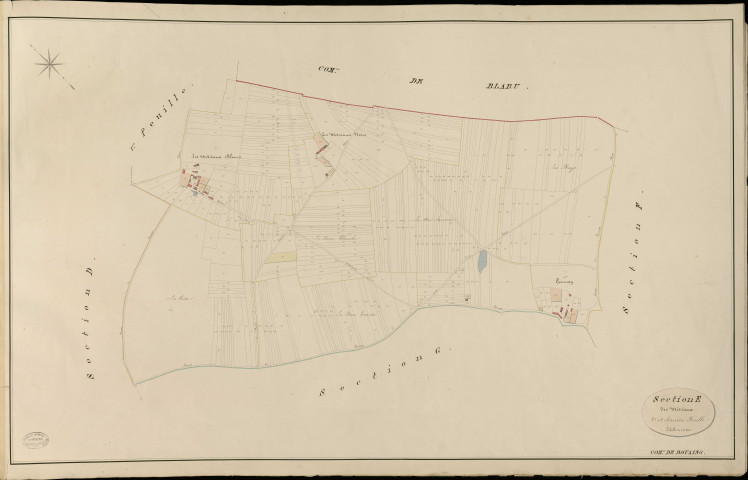 Douains. Section E _ des Métréaux _ 2e et dernière Feuille
