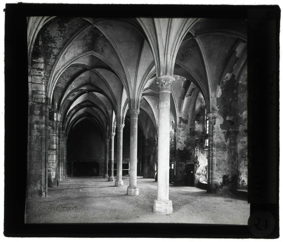 Abbaye du Mont-Saint-Michel (Manche), salle des hôtes.