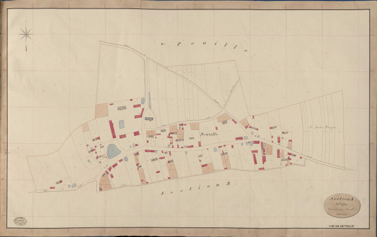 Neuville-près-Claville. Section A _ de l'Eglise _ 3e et dernière Feuille