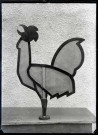 Girouette représentant un coq de l'église de Ménesqueville (Eure).