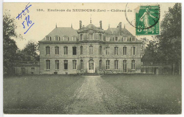 Tremblay-Omonville (Le). Château du Tremblay.