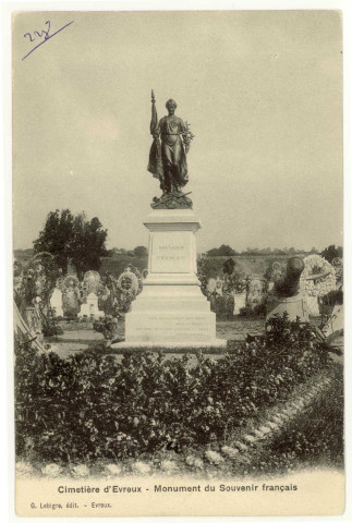 Evreux-Ville. Monument du Souvenir Français.