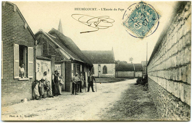 Heubécourt. L'Entrée du Pays.