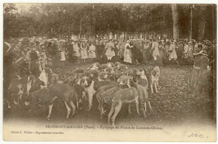 Beaumont-le-Roger. Equipage du Prince de Caraman-Chimay.