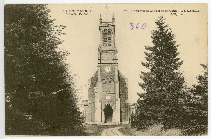 Landin (Le). Environs de Caudebec-en-Caux - Le Landin - L'Eglise.