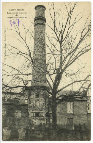 Saint-André-de-l'Eure. L'Ancienne Fontaine du Marché au cochons.