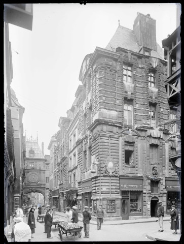 Ancien Hôtel de Ville, rue du Gros-Horloge de Rouen (Seine-Maritime).