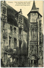 Evreux-Ville. Cour Intérieur de Évêché au milieu du XIX Siècle.