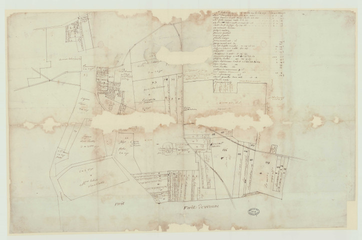 Bois-Jérôme - 1- Plan de la seigneurie de La Frenaye. * 2- Plan parcellaire. *