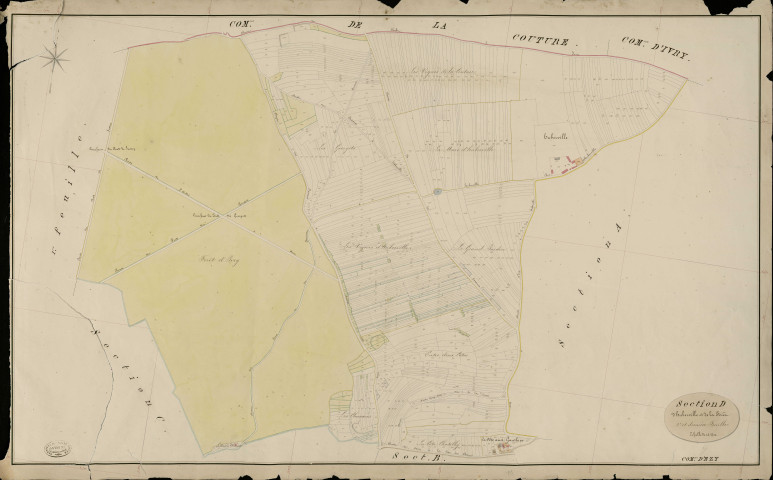 Ezy-sur-Eure. Section D _ d'Huberville et de la Forêt _ 2e et dernière Feuille
