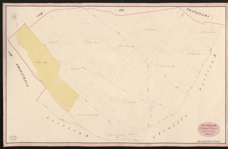 Forêt-la-Folie. Section A _ de la Marette et des Varennes _ 1re de 2 Feuilles