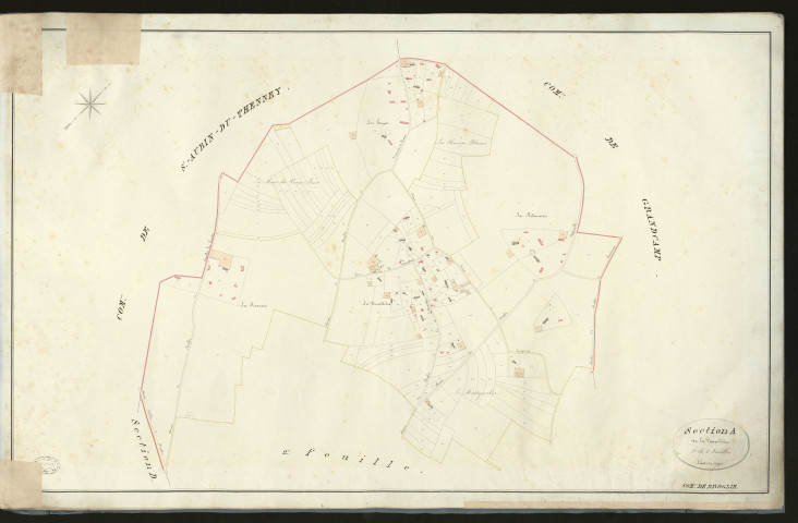 Broglie. Section A _ de la Vimoudières _ 1re de 2 Feuilles